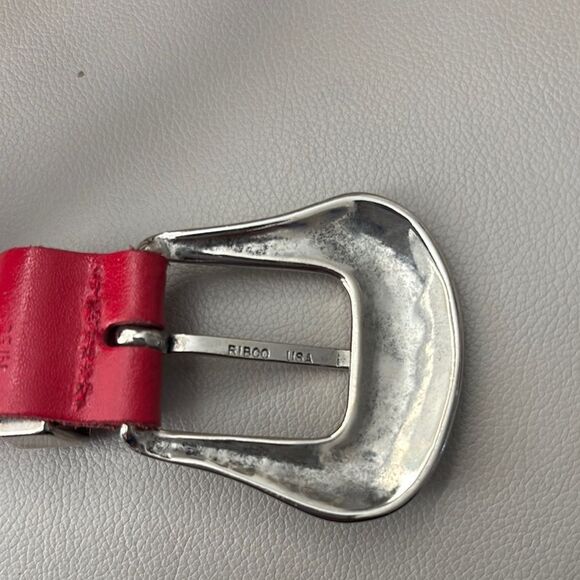 Ribco Braided Leather Belt with Silver Buckle - Picture 3 of 4